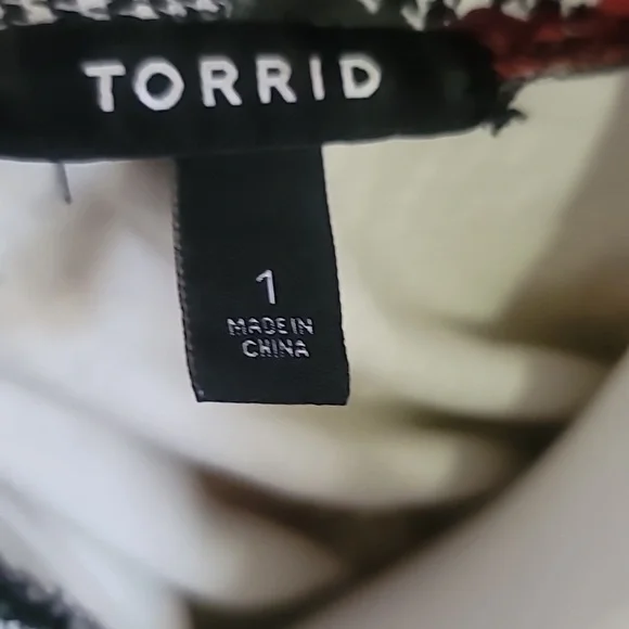 Torrid Herringbone Floral Blazer Size 14-16 - Picture 7 of 9